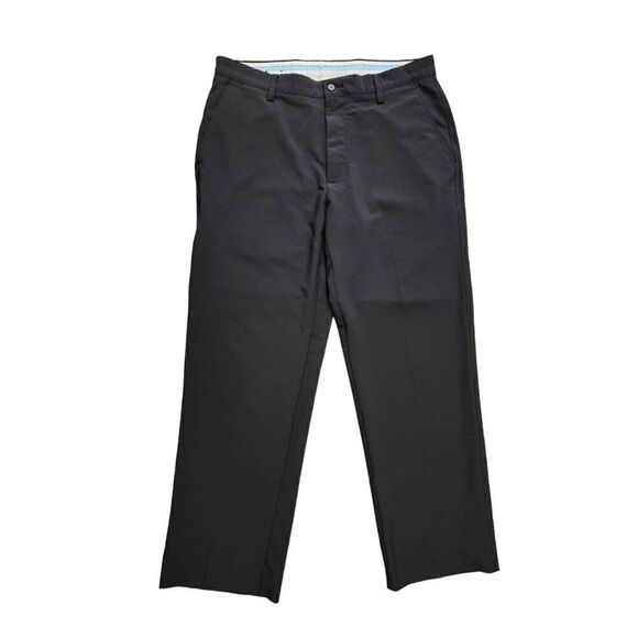 FJ FootJoy Men's 35x29* measured hemmed performance pants Black poly - Picture 1 of 11